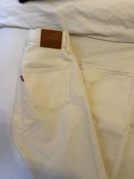 Levi's 501 90s Jeans Ecru - sz 25x30 - Picture 4 of 7